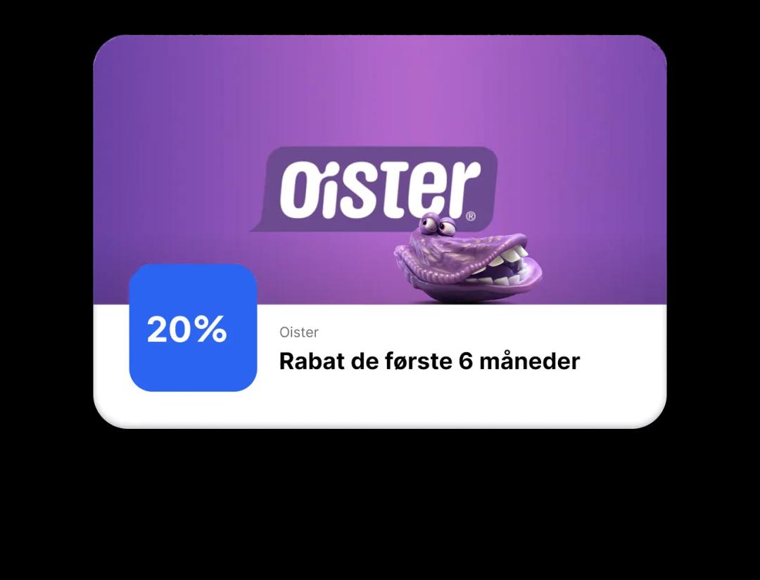 example discount from Oister Mobile Denmark